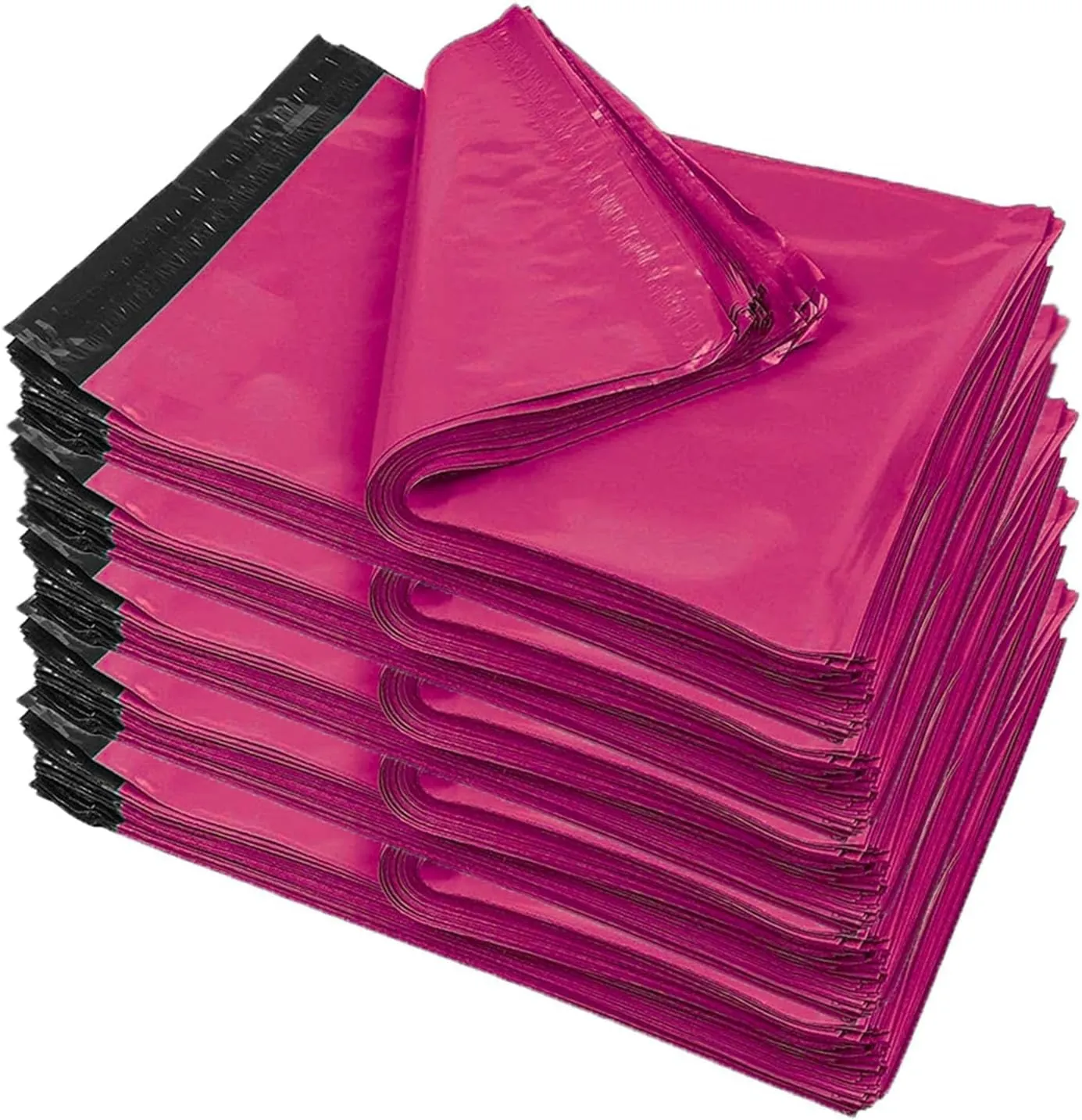 iMBAPrice 10x13 Inch 500-Pack Hot Pink Color Poly Mailers Shipping Envelopes Bags, Strong Adhesive Shipping and Packing Bags for Clothing, Waterproof and Tear-Proof Shipping Envelopes