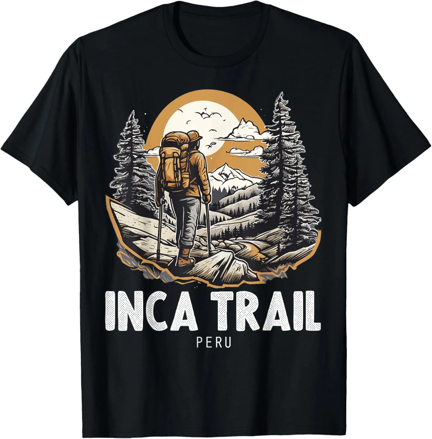 Inca Trail Peru Hiking Trail Souvenir Nature Fan T-Shirt