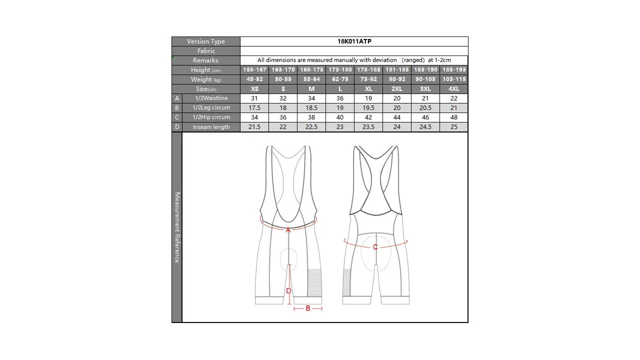 INSPIRE INP-MC004 Cycling Bike Bicycle Jersey Bib Shorts (Size S to 4XL)