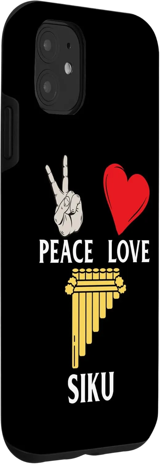 iPhone 11 Peace Love Siku Musical Instrument Siku Players Case