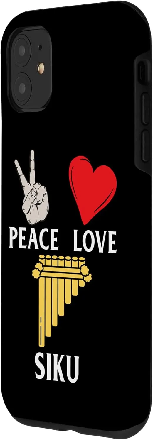 iPhone 11 Peace Love Siku Musical Instrument Siku Players Case