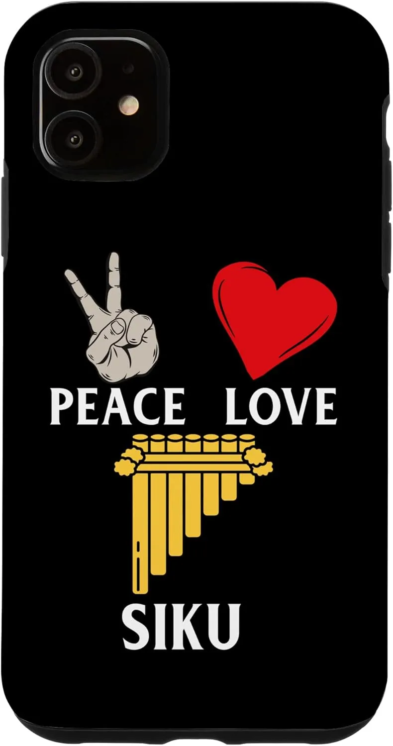 iPhone 11 Peace Love Siku Musical Instrument Siku Players Case