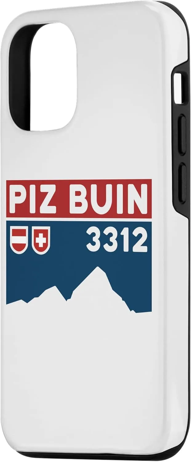 iPhone 14 Pro Mount Piz Buin Hike Swiss Austrian Climbing Hiking Gifts Case