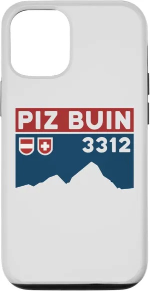 iPhone 14 Pro Mount Piz Buin Hike Swiss Austrian Climbing Hiking Gifts Case