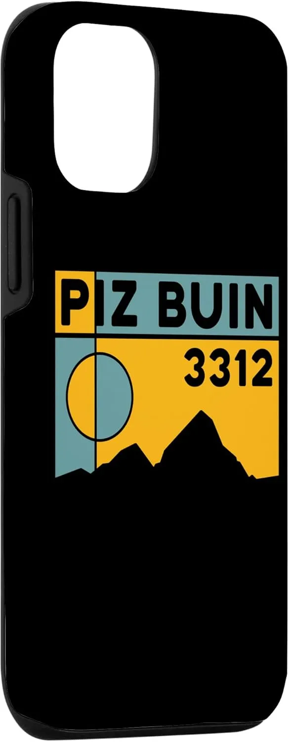 iPhone 14 Pro Mount Piz Buin Hike Swiss Austrian Climbing Hiking Gifts Case