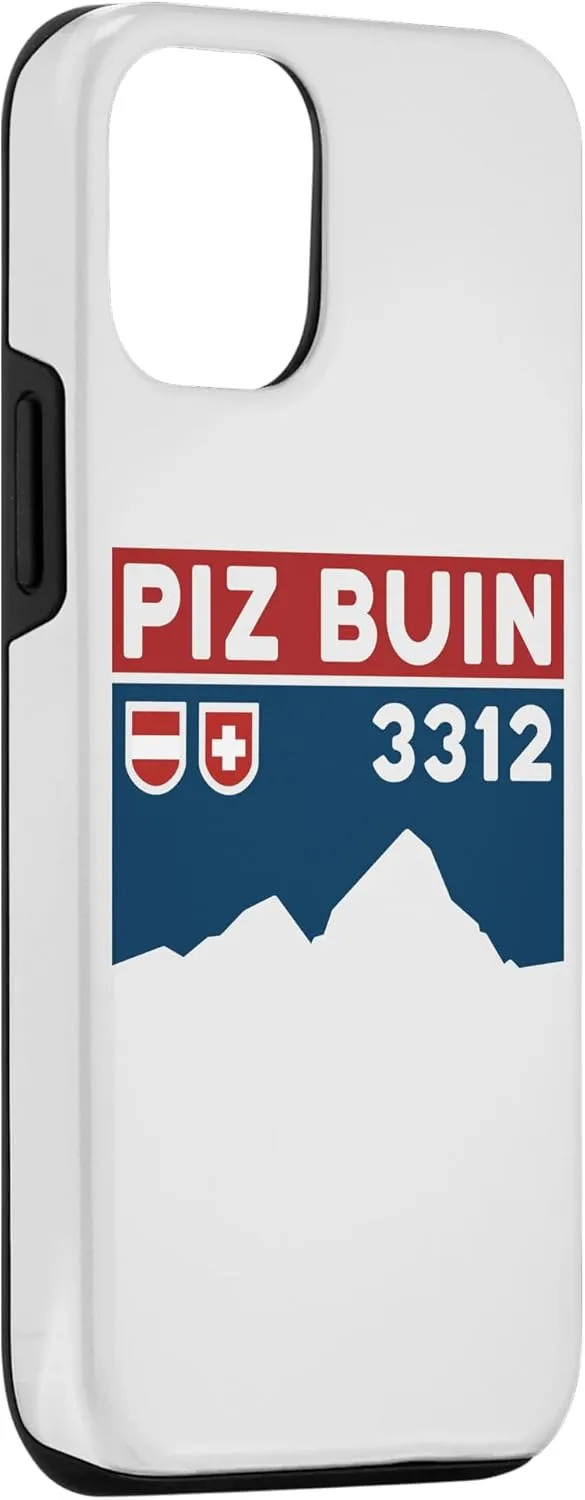 iPhone 14 Pro Mount Piz Buin Hike Swiss Austrian Climbing Hiking Gifts Case