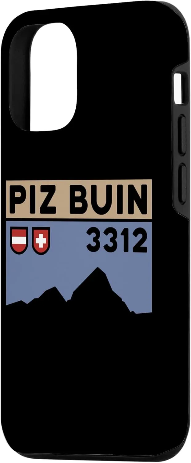 iPhone 15 Mount Piz Buin Hike Swiss Austrian Climbing Hiking Gifts Case