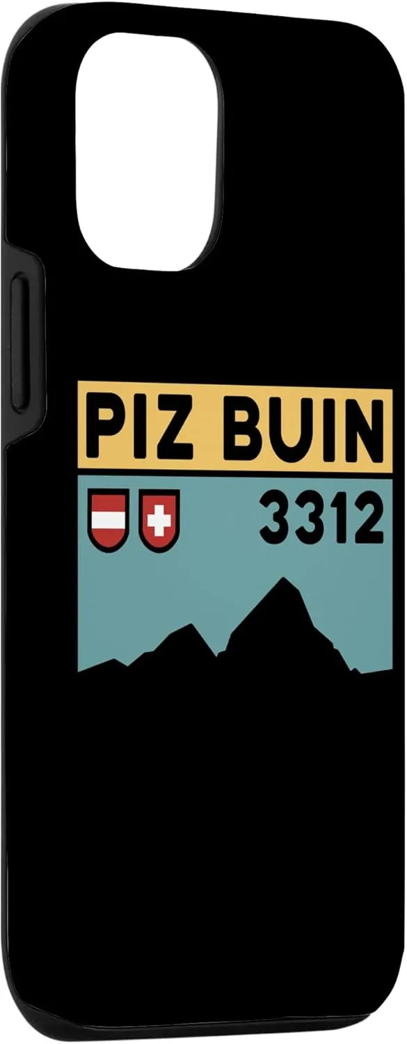 iPhone 15 Mount Piz Buin Hike Swiss Austrian Climbing Hiking Gifts Case