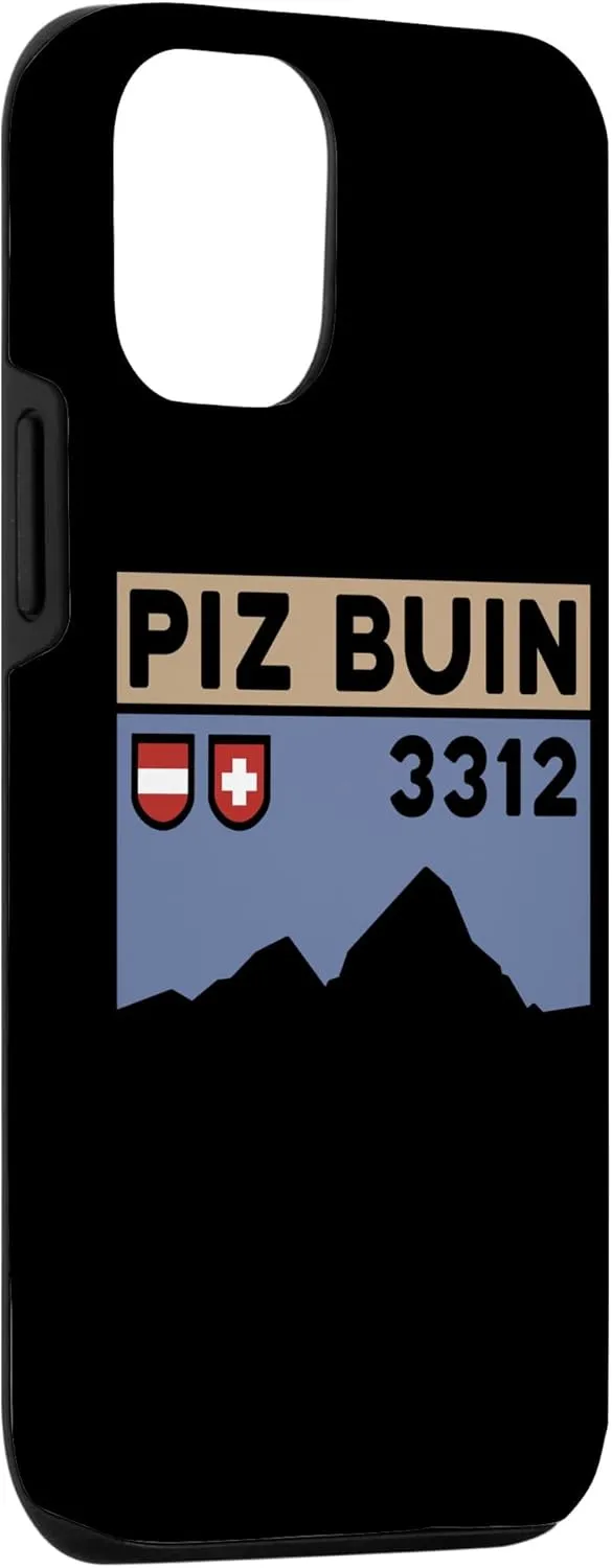 iPhone 15 Mount Piz Buin Hike Swiss Austrian Climbing Hiking Gifts Case