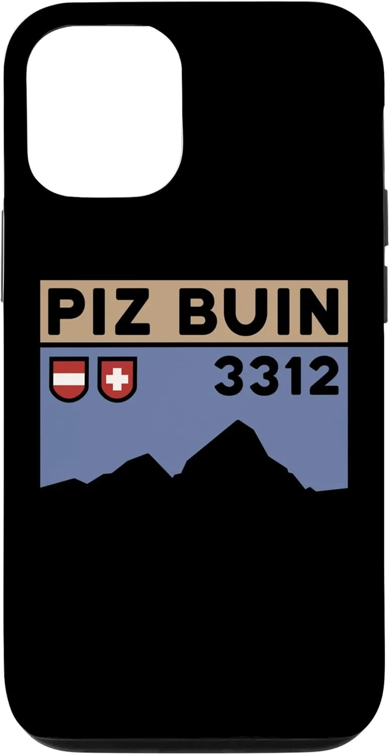 iPhone 15 Mount Piz Buin Hike Swiss Austrian Climbing Hiking Gifts Case
