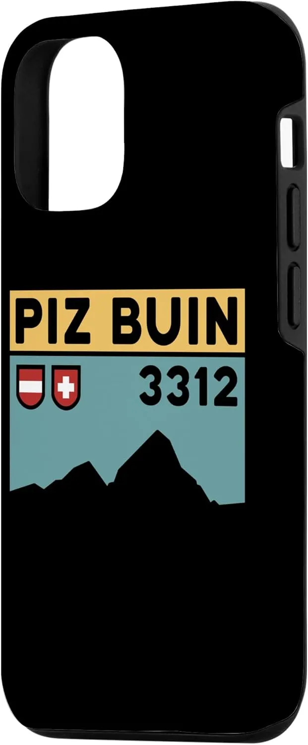 iPhone 15 Mount Piz Buin Hike Swiss Austrian Climbing Hiking Gifts Case