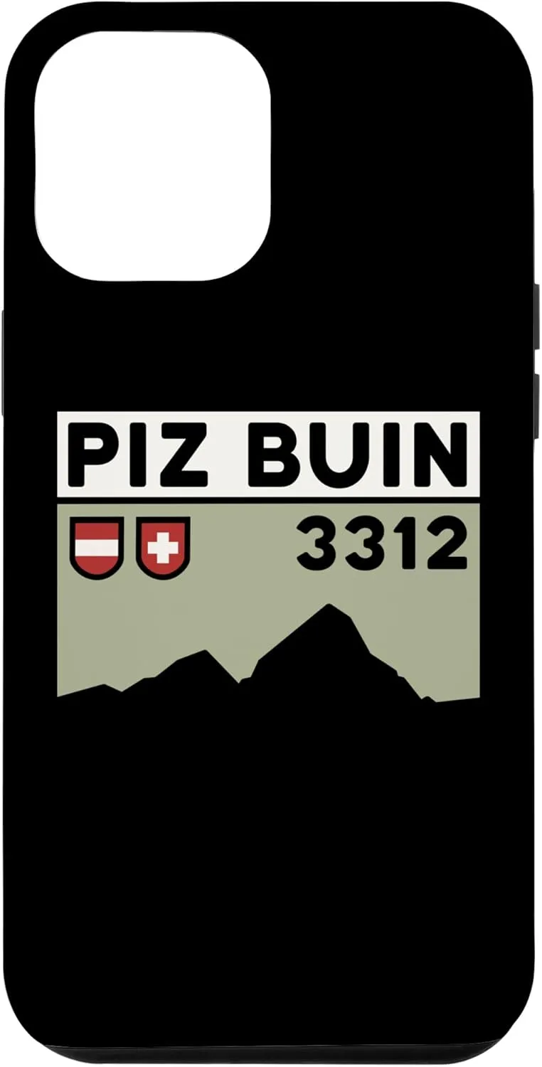 iPhone 15 Plus Mount Piz Buin Hike Swiss Austrian Climbing Hiking Gifts Case