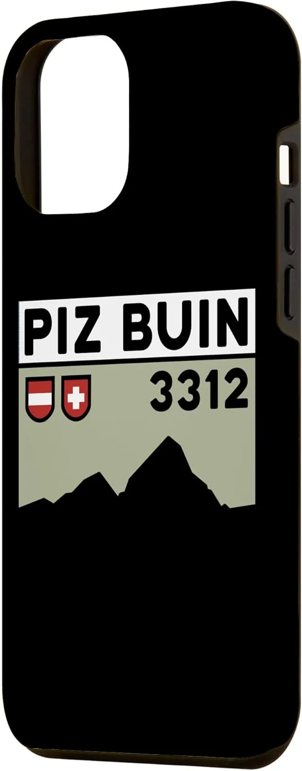 iPhone 15 Plus Mount Piz Buin Hike Swiss Austrian Climbing Hiking Gifts Case