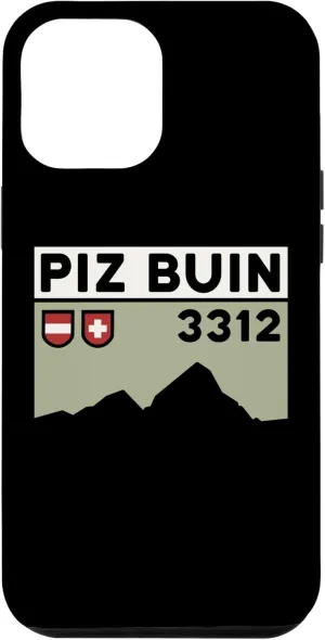 iPhone 15 Plus Mount Piz Buin Hike Swiss Austrian Climbing Hiking Gifts Case