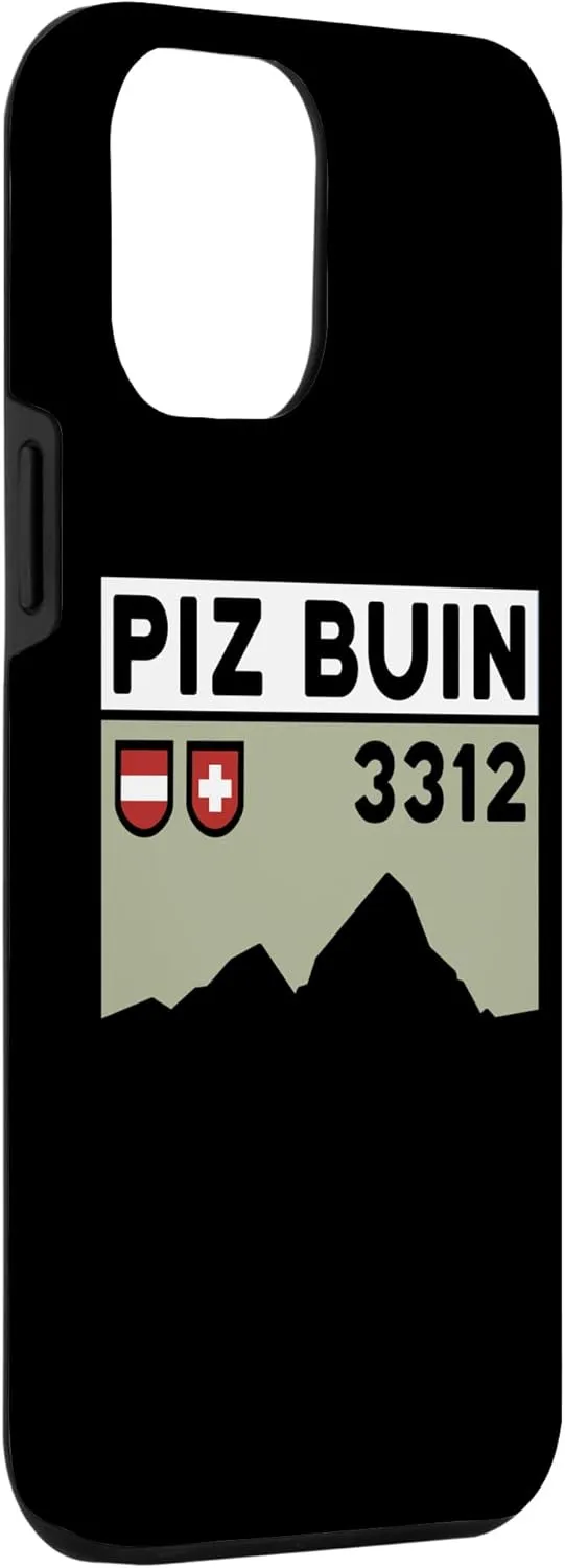 iPhone 15 Plus Mount Piz Buin Hike Swiss Austrian Climbing Hiking Gifts Case
