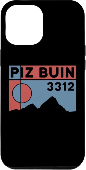 iPhone 15 Plus Mount Piz Buin Hike Swiss Austrian Climbing Hiking Gifts Case