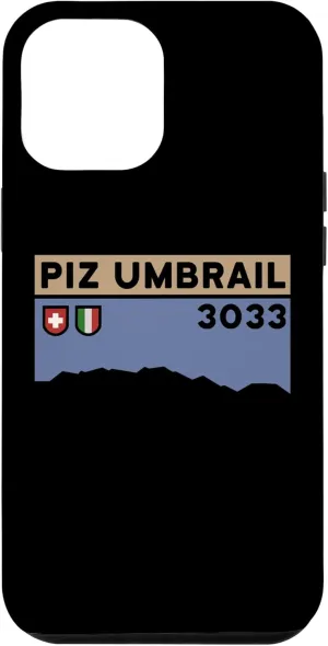 iPhone 15 Pro Max Hike Mount Piz Umbrail Swiss Italian Climbing Hiking Gifts Case