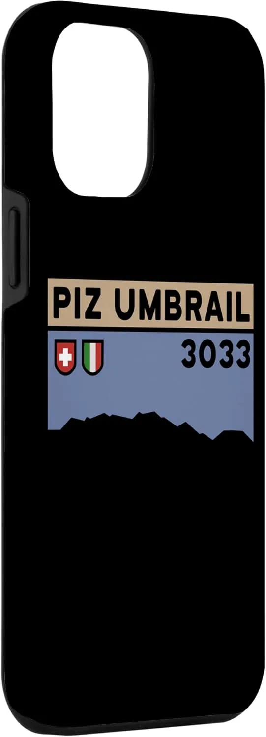 iPhone 15 Pro Max Hike Mount Piz Umbrail Swiss Italian Climbing Hiking Gifts Case