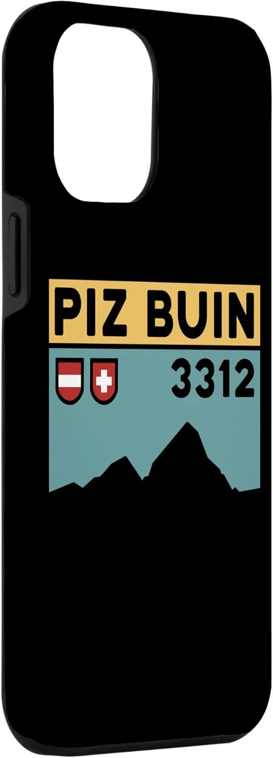 iPhone 15 Pro Max Mount Piz Buin Hike Swiss Austrian Climbing Hiking Gifts Case