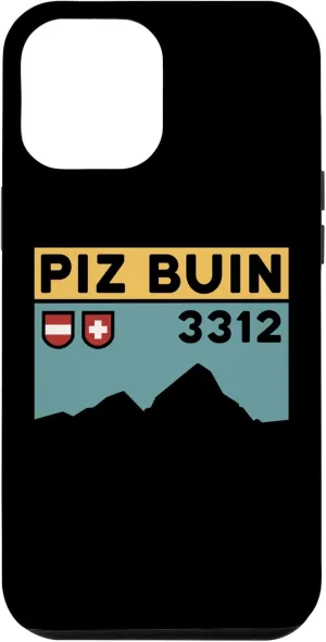 iPhone 15 Pro Max Mount Piz Buin Hike Swiss Austrian Climbing Hiking Gifts Case