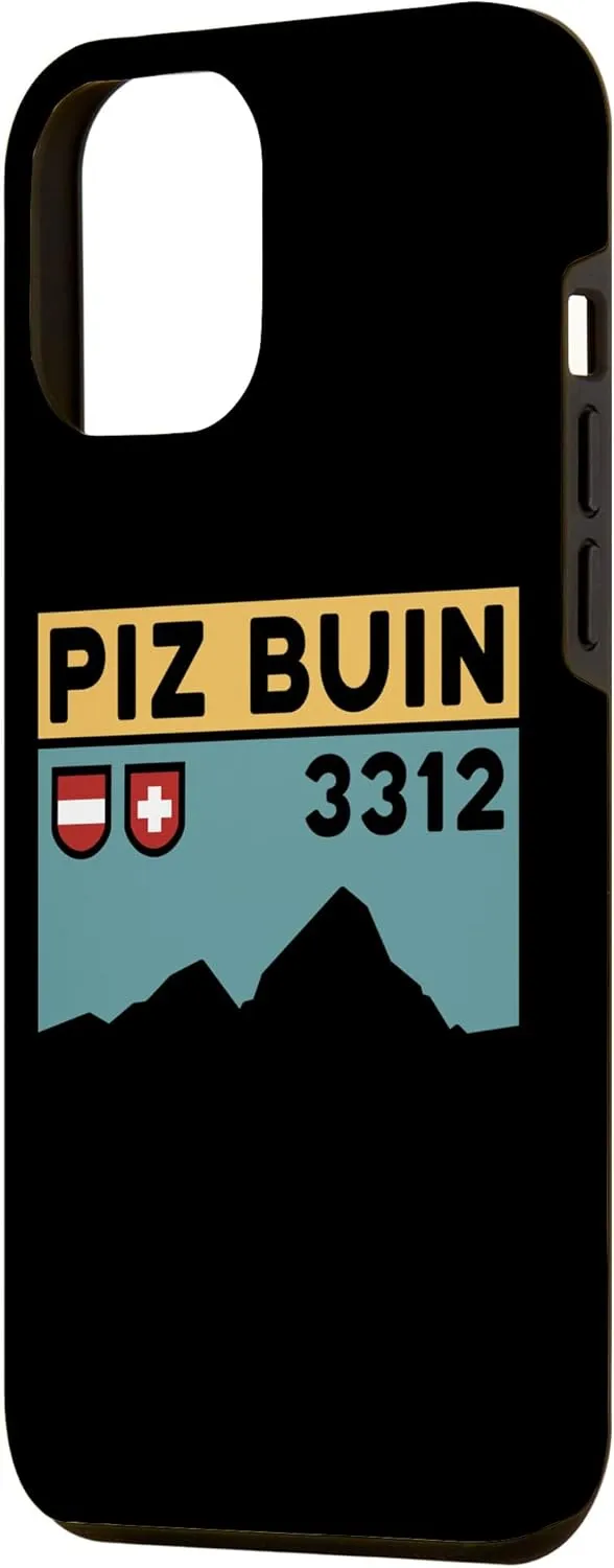 iPhone 15 Pro Max Mount Piz Buin Hike Swiss Austrian Climbing Hiking Gifts Case
