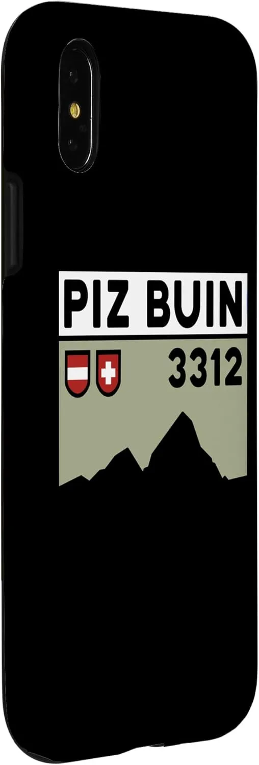 iPhone X/XS Mount Piz Buin Hike Swiss Austrian Climbing Hiking Gifts Case