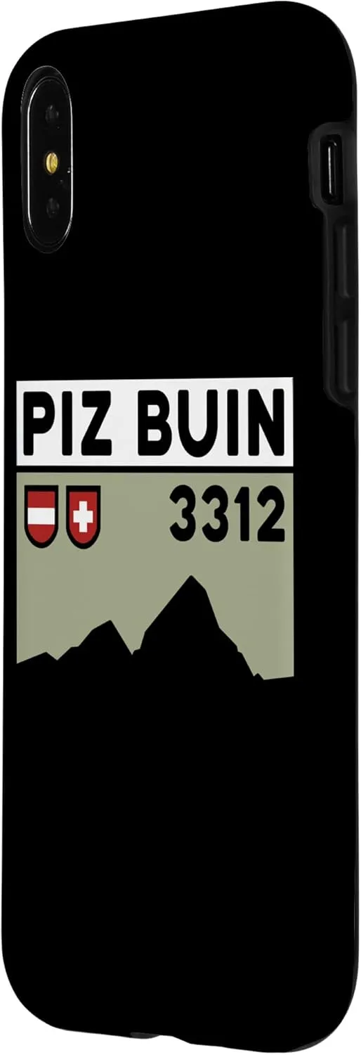 iPhone X/XS Mount Piz Buin Hike Swiss Austrian Climbing Hiking Gifts Case