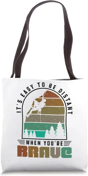 It's easy to be distant - Bolder Bouldering Rock Climber Tote Bag
