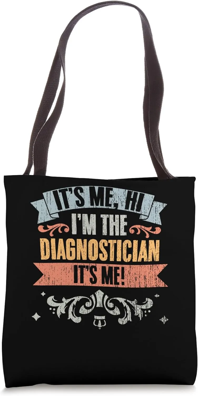 It's Me Hi I'm The Diagnostician It's Me Retro SPED Teachers Tote Bag