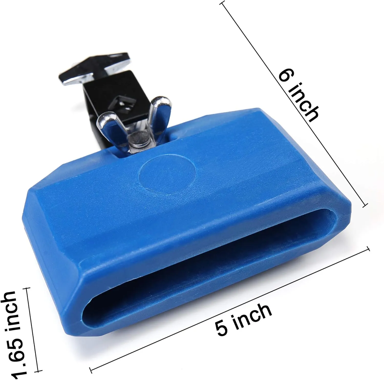 Jam Block, Blue Musical Percussion Block, Latin Drum Instrument, Plastic