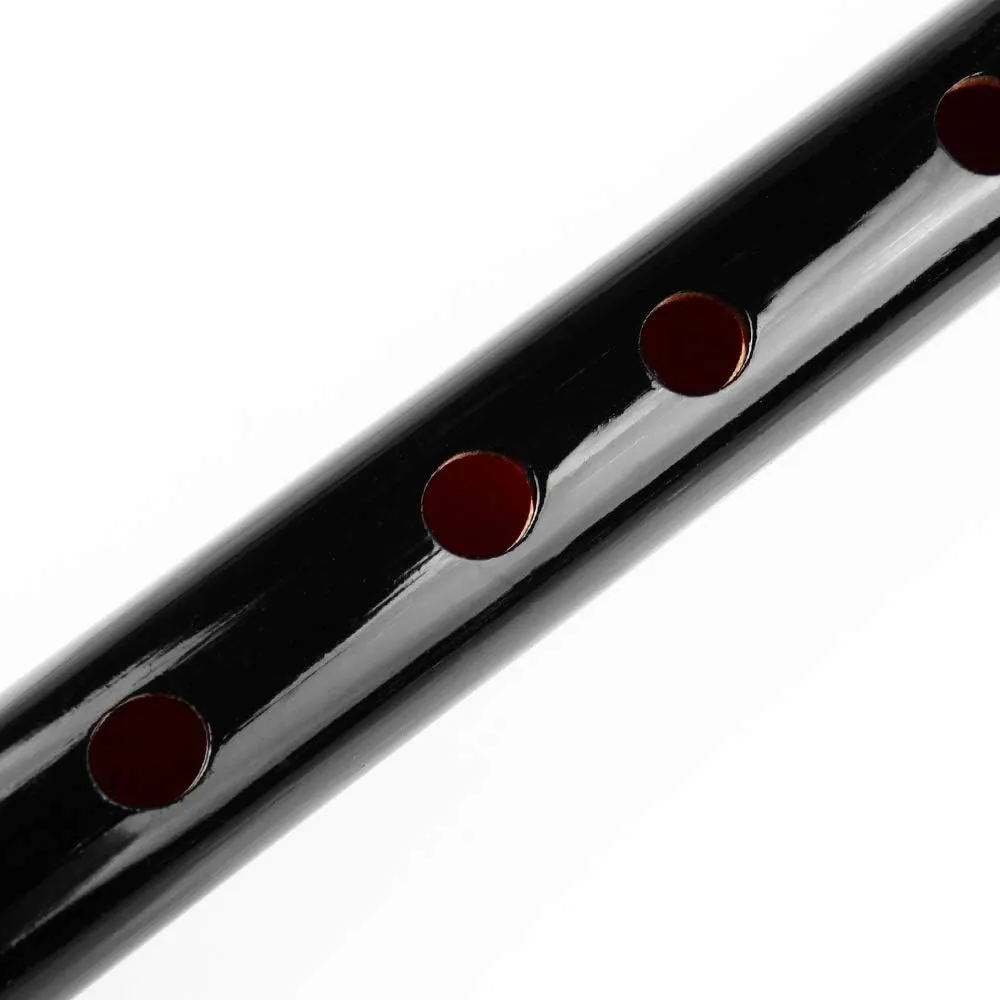 Japanese Shinobue Flute 7/8 Hon Handmade Bamboo Flute Musical Instrument (Black 7Hon)
