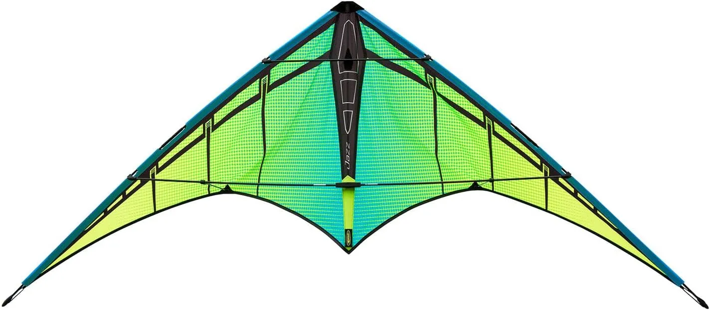 Jazz 2.0 Dual-line Sport Kite, Aurora, Ready to Fly with Flying Lines, Wrist Straps, Winder, Instructions and Storage Bag