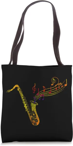 Jazz Musician Saxophonist Gifts Saxophone Tote Bag