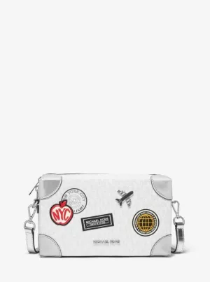 Jeanie Small Embellished Signature Logo Crossbody Bag