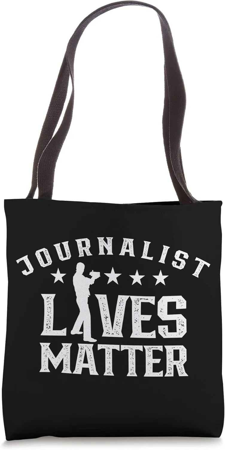 Journalist Lives Matter Journalism Press Job Reporter Tote Bag