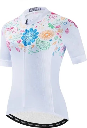 JPOJPO Womens Cycling Jersey,Bike Shirt Quick-Dry Breathable Reflective S-2XL Tops