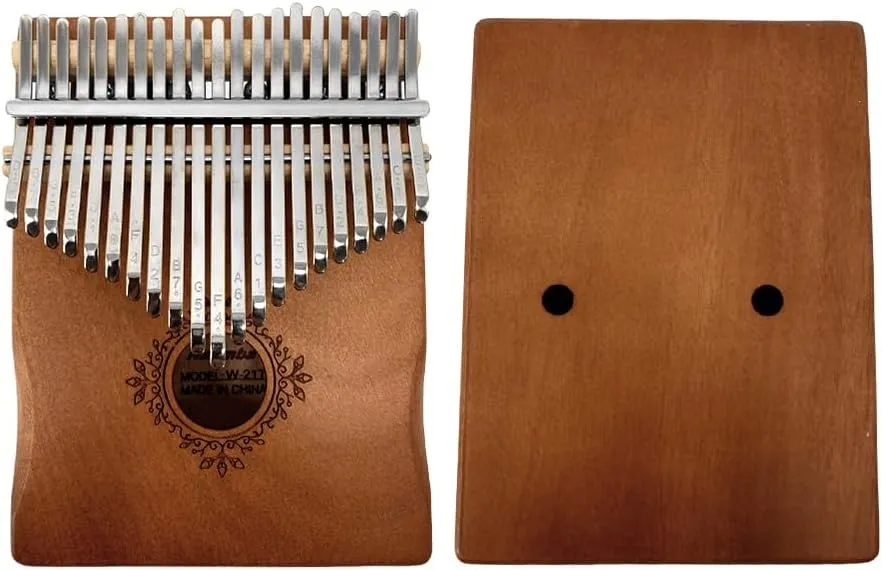 Kalimba 21 Keys Thumb Piano Music Gift for Beginners & Adults Mahogany Finger Piano with Tune Hammer, Instruction, Carrying Bag