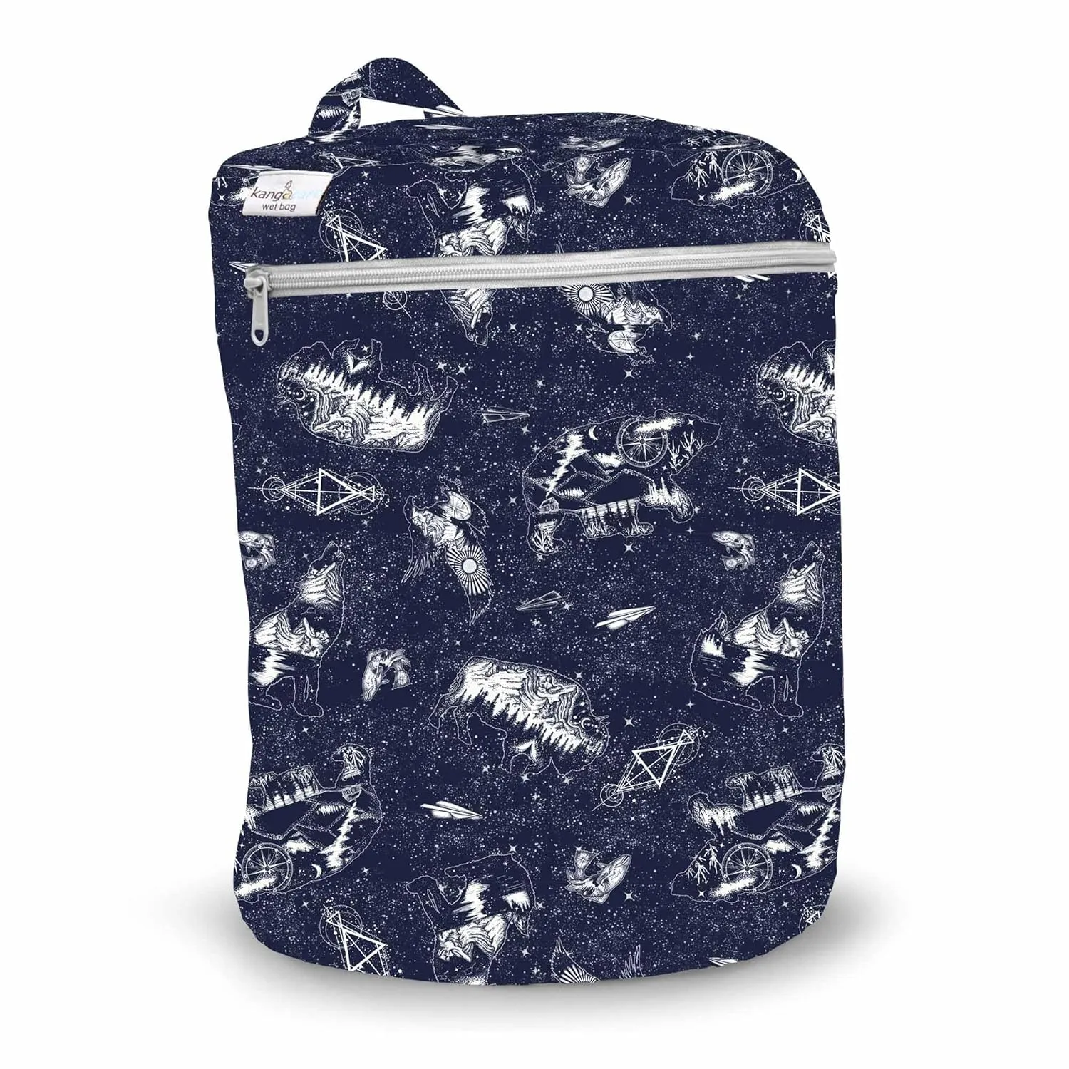 Kanga Care Wet Bag Seam Sealed Waterproof 3D Dimensional for Baby Cloth Diapers, Travel, Beach, Pool, Gym, Swim | Shine Bright