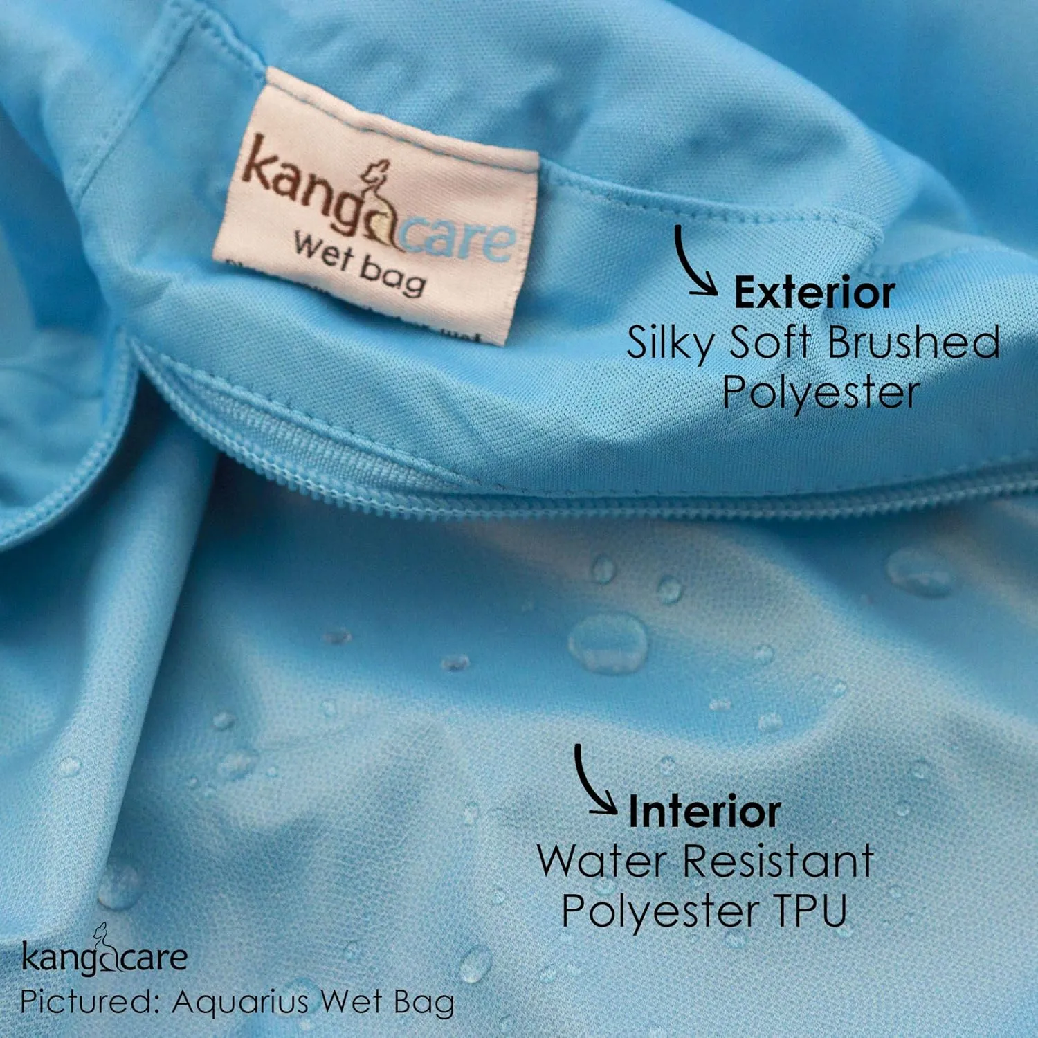 Kanga Care Wet Bag Seam Sealed Waterproof 3D Dimensional for Baby Cloth Diapers, Travel, Beach, Pool, Gym, Swim | Shine Bright