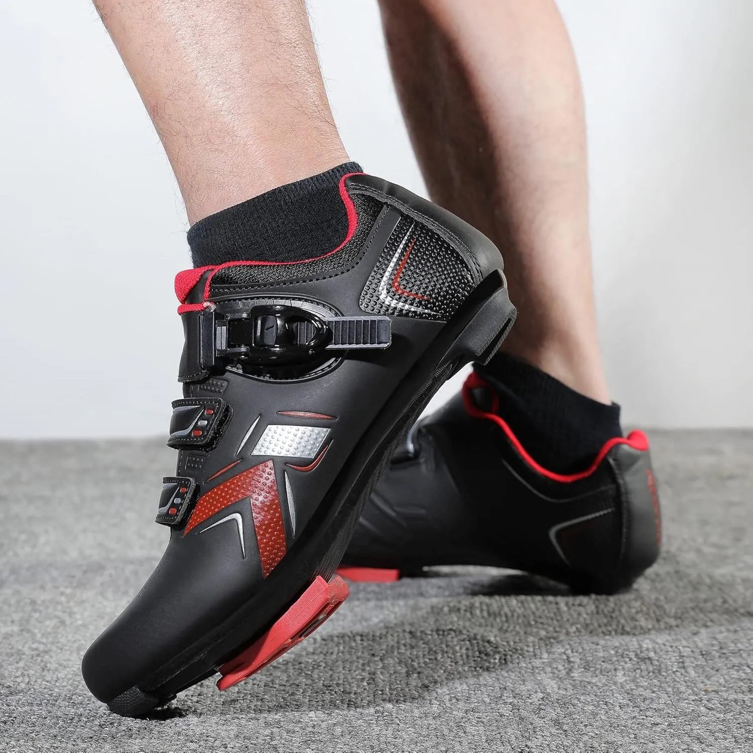 KESCOO Mens Womens Cycling Shoes Compatible with Peloton Bike Shoes and Delta Cleats Pre-Installed, Clip in Road Bike Riding Racing Biking Shoes Perfect for Indoor Outdoor