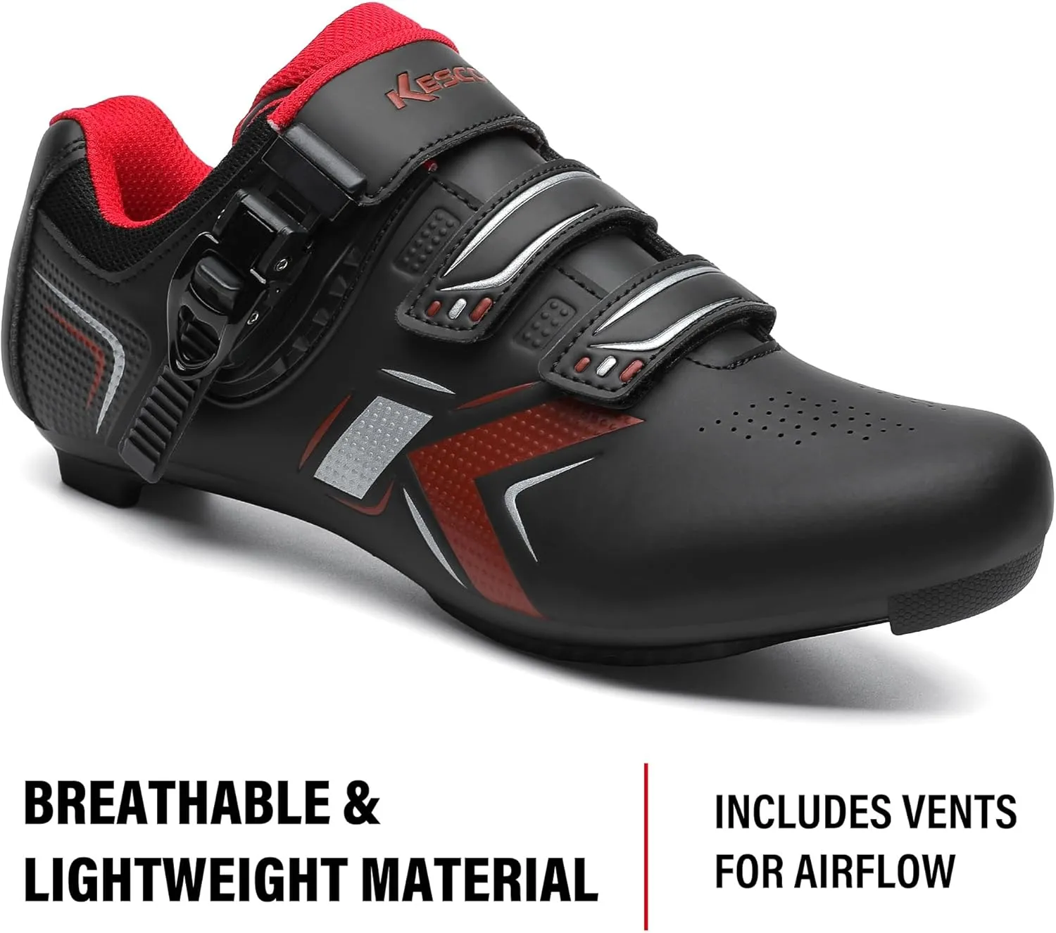 KESCOO Mens Womens Cycling Shoes Compatible with Peloton Bike Shoes and Delta Cleats Pre-Installed, Clip in Road Bike Riding Racing Biking Shoes Perfect for Indoor Outdoor