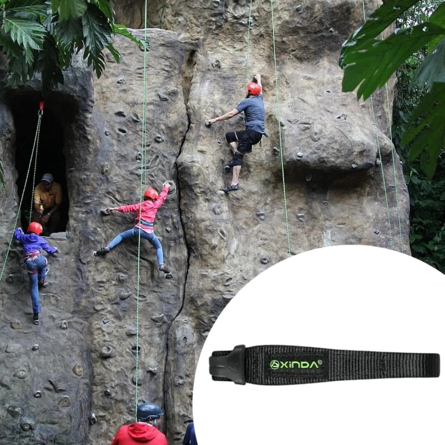 Keylock Quickdraw,Outdoor Climbing Strip Ring,Equipment Climbing Gear Flat Tape Quick Hanging for Aid Climbing Rock Climbing