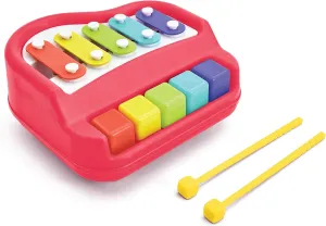 Kidoozie Happy Keys Music Maker - Musical Fun for 12 Months   Toddlers - 2-in-1 Piano & Xylophone!