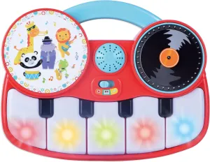 Kidoozie My First DJ Piano - 9 Keys, Beats, Lights, & Scratching Fun! - The Perfect First Instrument for 6 Months 