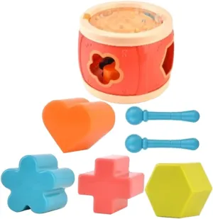 Kisangel 1 Set Multi Functional Drum Percussion Instrument for Present for Birthdays Holidays Music Learning Safe Design for Ages