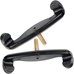 Kisangel 2pcs Violin Shoulder Rest for 4/4 Violin Simple Design Latex Shoulder Pad Portable Comfortable Violin Accessory