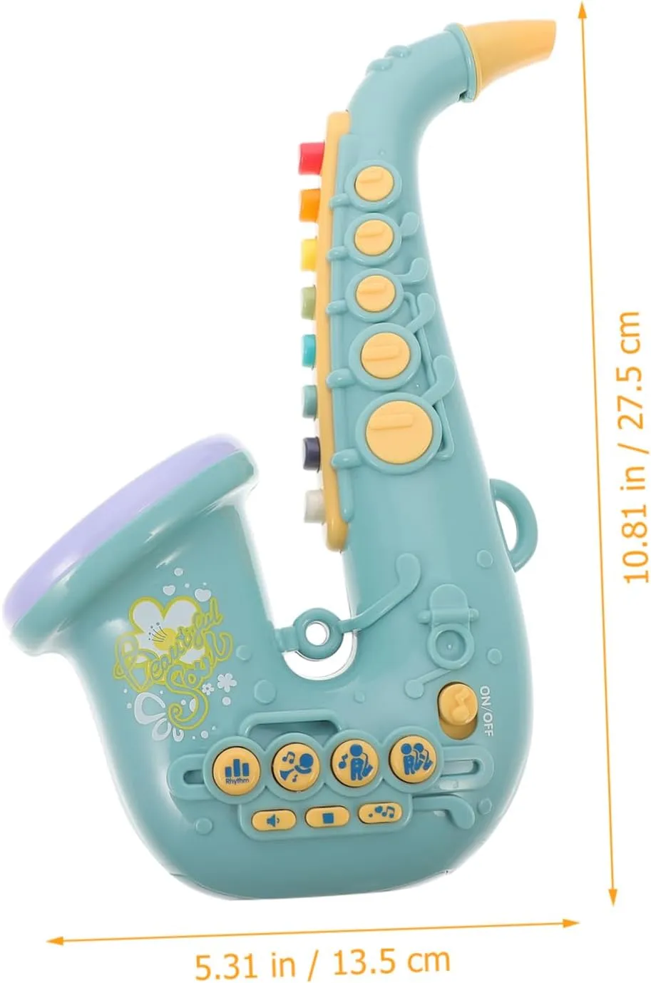 Kisangel Portable Boys and Girls Saxophone Toys Musical Instrument Toys for Boys and Girls Educational