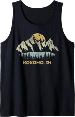Kokomo Indiana Mountain Sunset Sunrise IN Tank Top