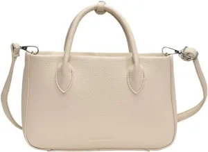 Ladies Maillard Handbag Detachable Strap Vintage Crossbody Bag PU Leather All-Match Shoulder Bag Travel Shopping Com