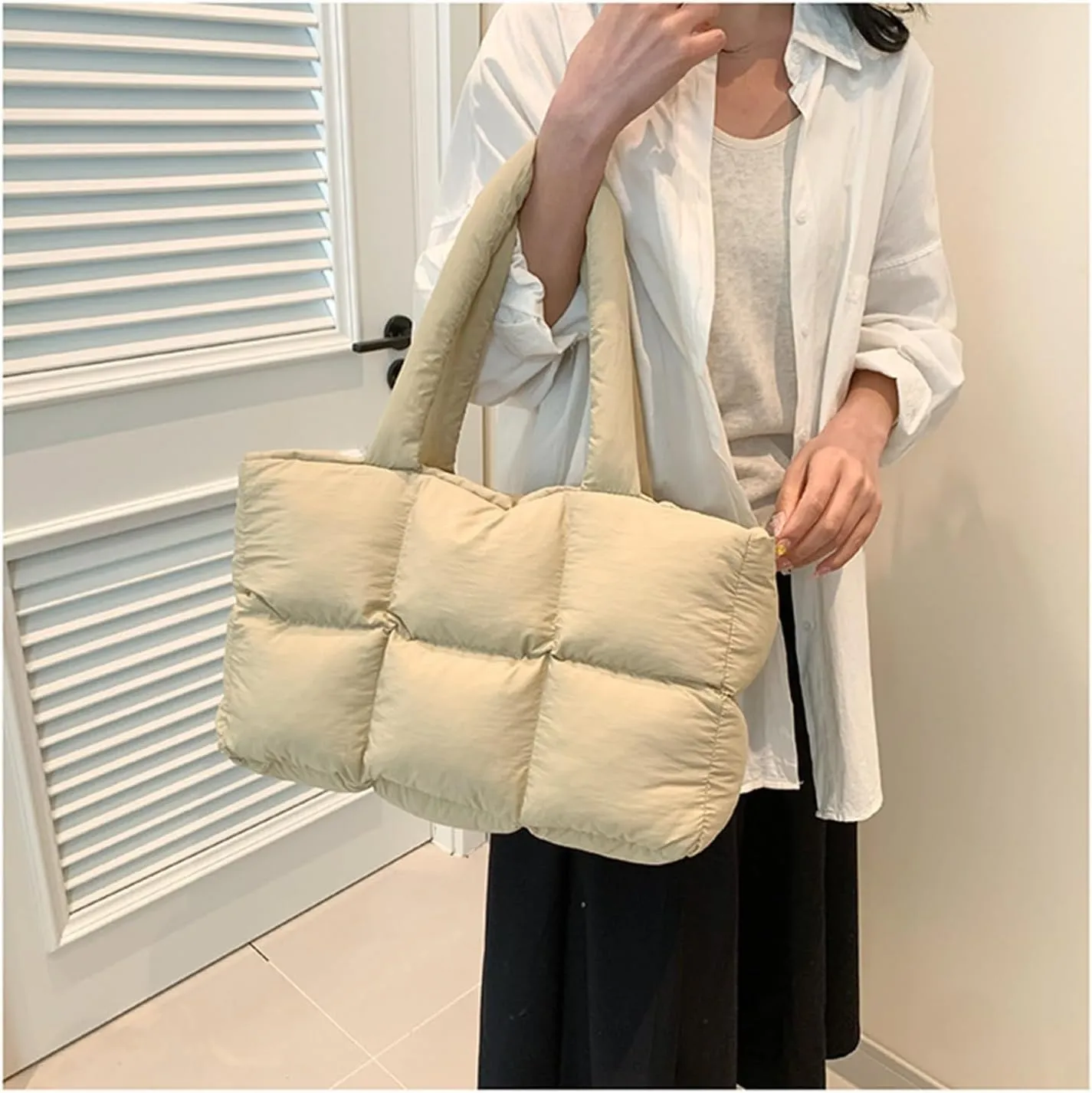 Ladies underarm shoulder bag portable cloud tote bag